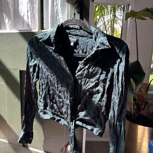 Hudson Cropped Button Up